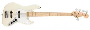 037-8652-505 Squier Affinity Series Jazz Bass V 5-String Bass Guitar Olympic White 0378652505